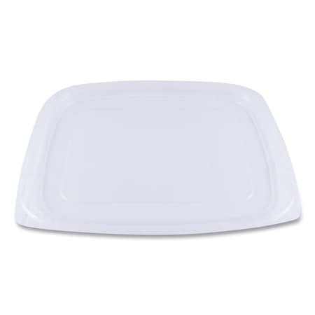 World Centric PLA Rectangular Deli Container Lids, 6.5 x 7.5 x 0.3, Clear, PK600 RDLCS24